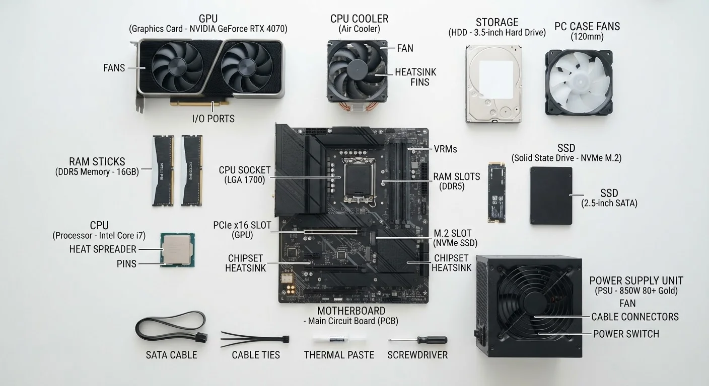 Computer Specs from Scratch: A Beginner's Map of What's Inside Your PC