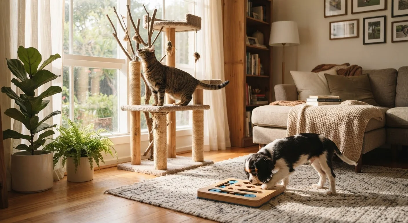 Environmental Enrichment for Pets Living Indoors