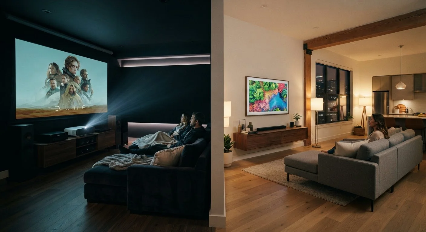 Home Projectors vs. Large-Screen TVs: How the Viewing Experience Differs