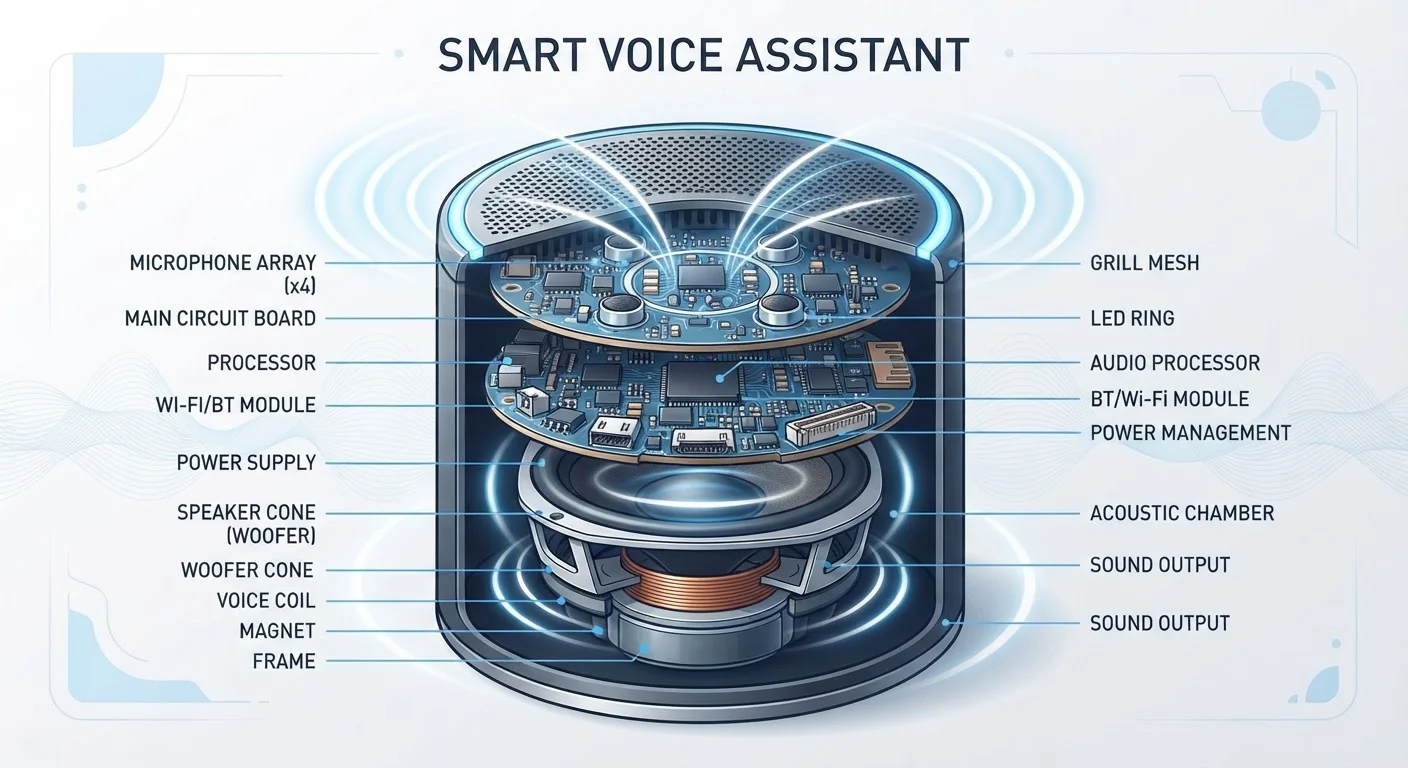 Inside a Smart Speaker: How Voice Assistants Actually Hear You