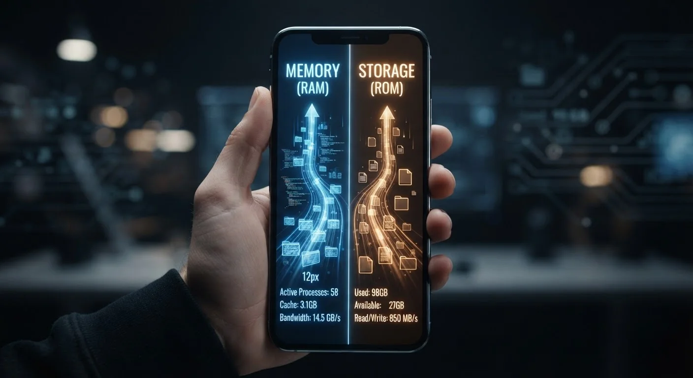Mobile RAM vs. Storage: Two Numbers People Constantly Mix Up
