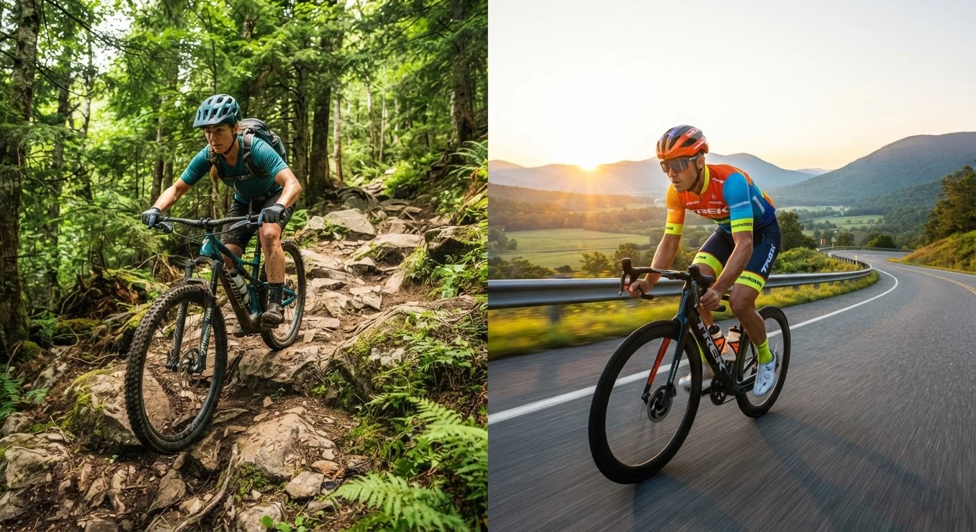 Mountain Biking vs. Road Cycling: Choosing the Right Riding Style