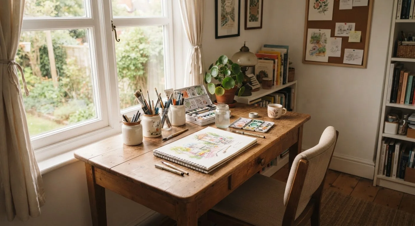 Setting Up a Small Creative Workspace at Home