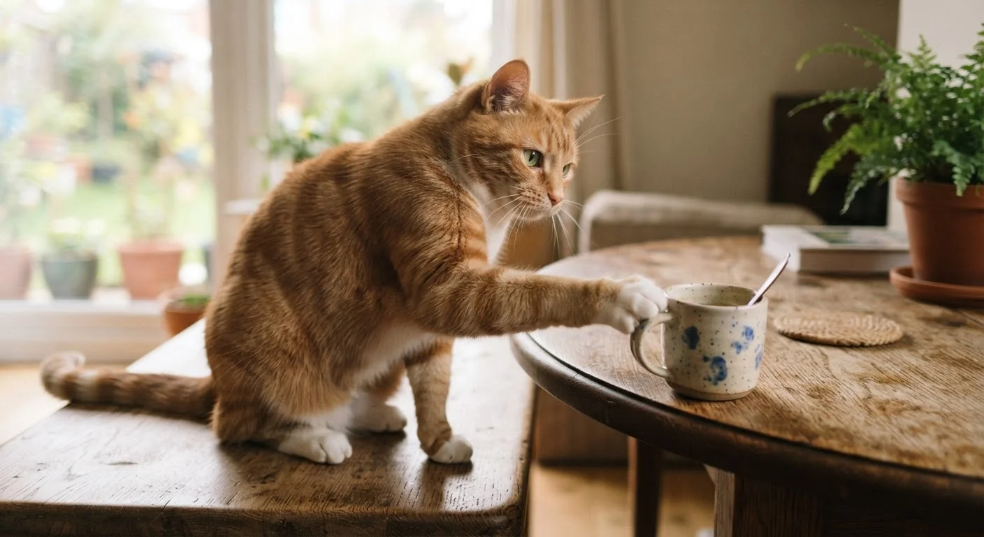 The Science Behind Why Cats Knock Things Off Tables